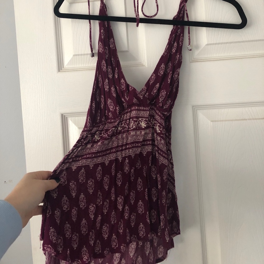 Floral Low Back Top